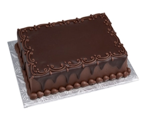 Özel Yapım 100 Kişilik Kare Dikdörtgen Çikolatalı Pasta
